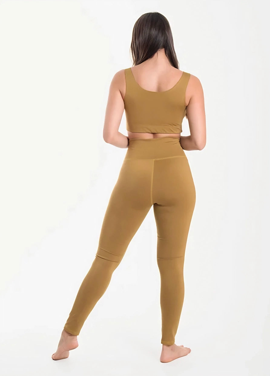 Top + Leggings set Kaki Unitalla