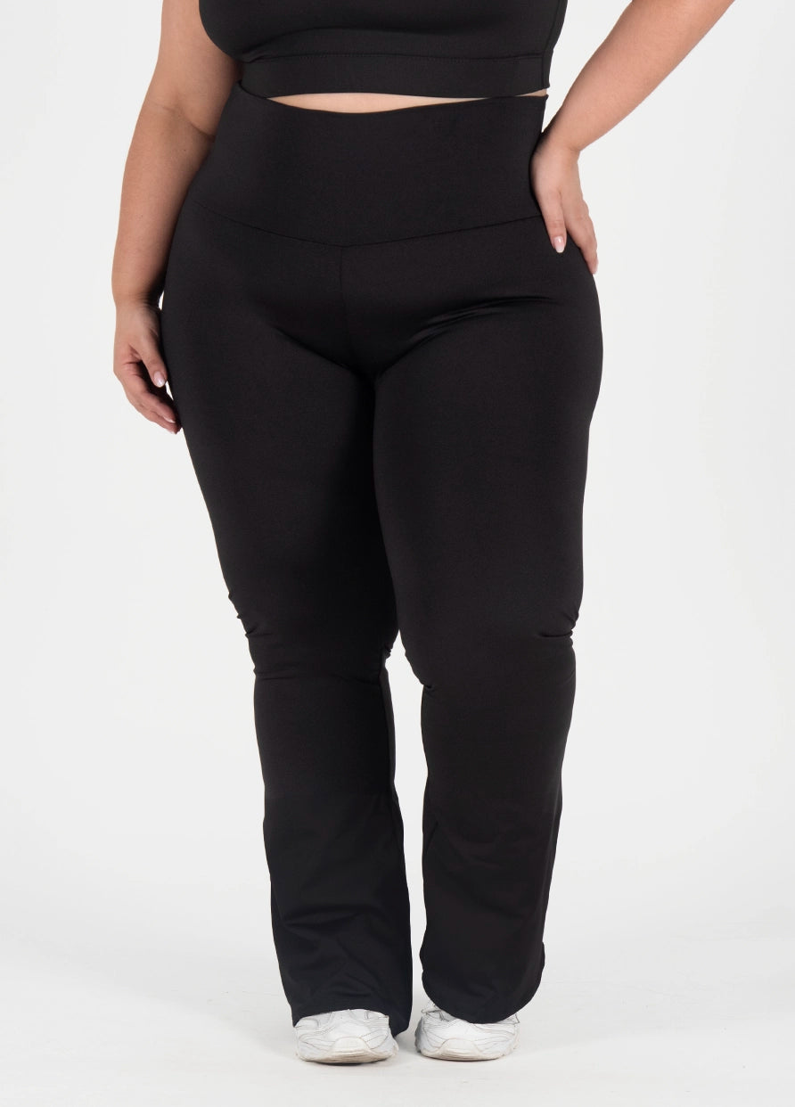 Leggings Acampanado Negro Curvy Plus size - unitalla