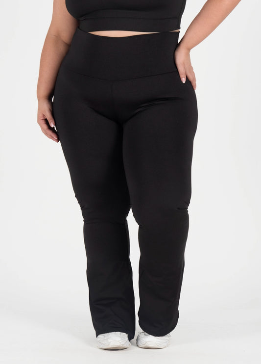 Leggings Acampanado Negro Curvy Plus size - unitalla