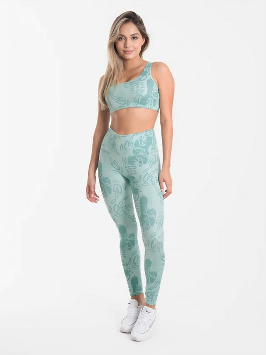 Top + Leggings  set Kenne Sublimado Unitalla